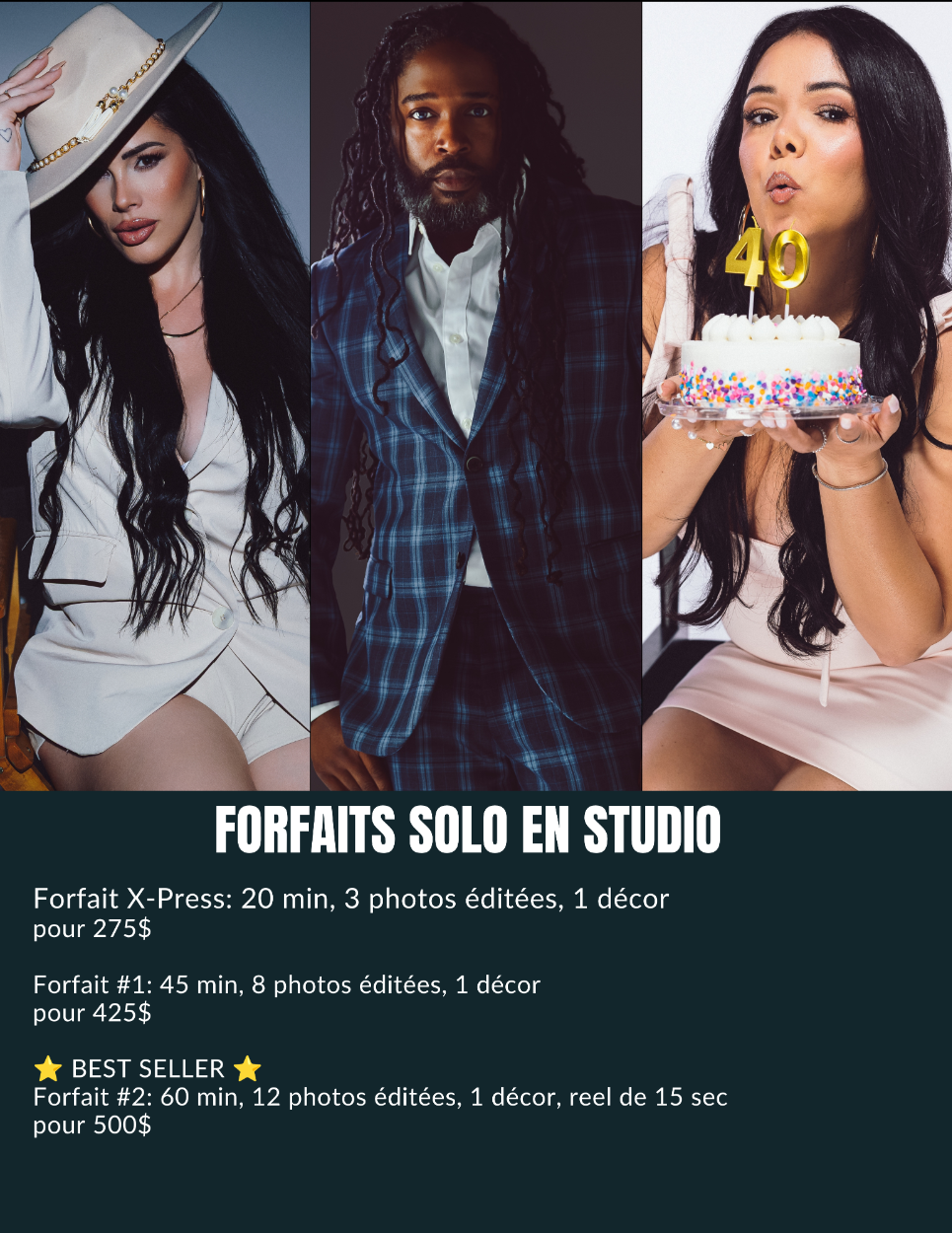 Forfaits en studio